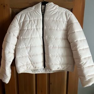Cream puffer coat